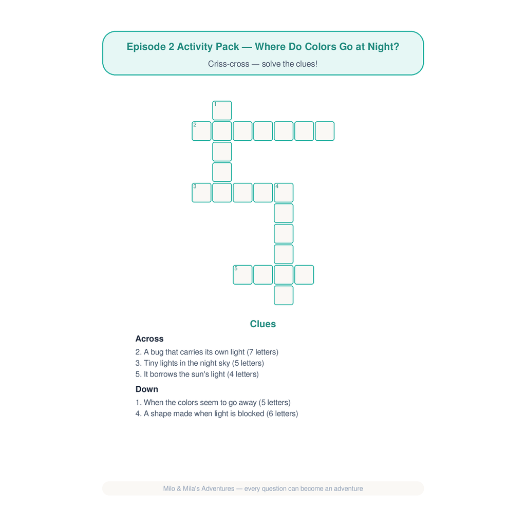 Where Do Colors Go at Night? — Coloring & Activity Book