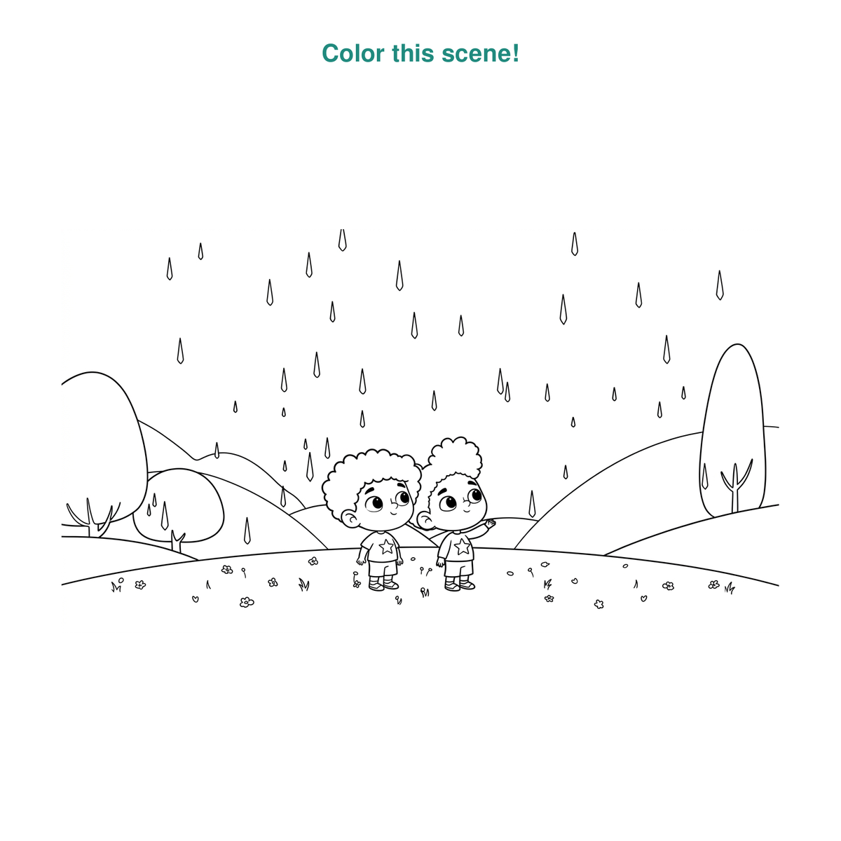 The Rainbow That Followed the Rain — Coloring & Activity Book