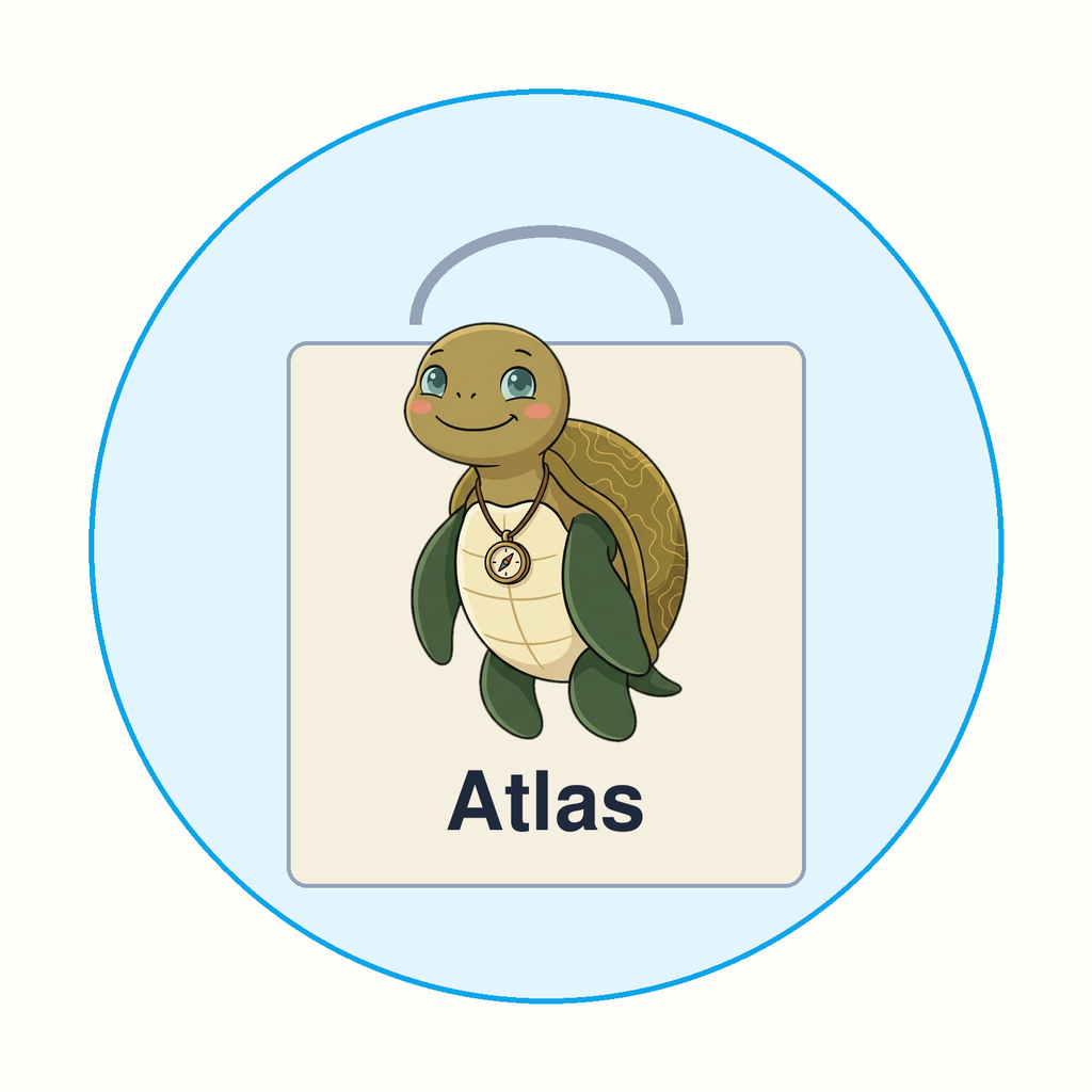 Atlas Library Tote Bag