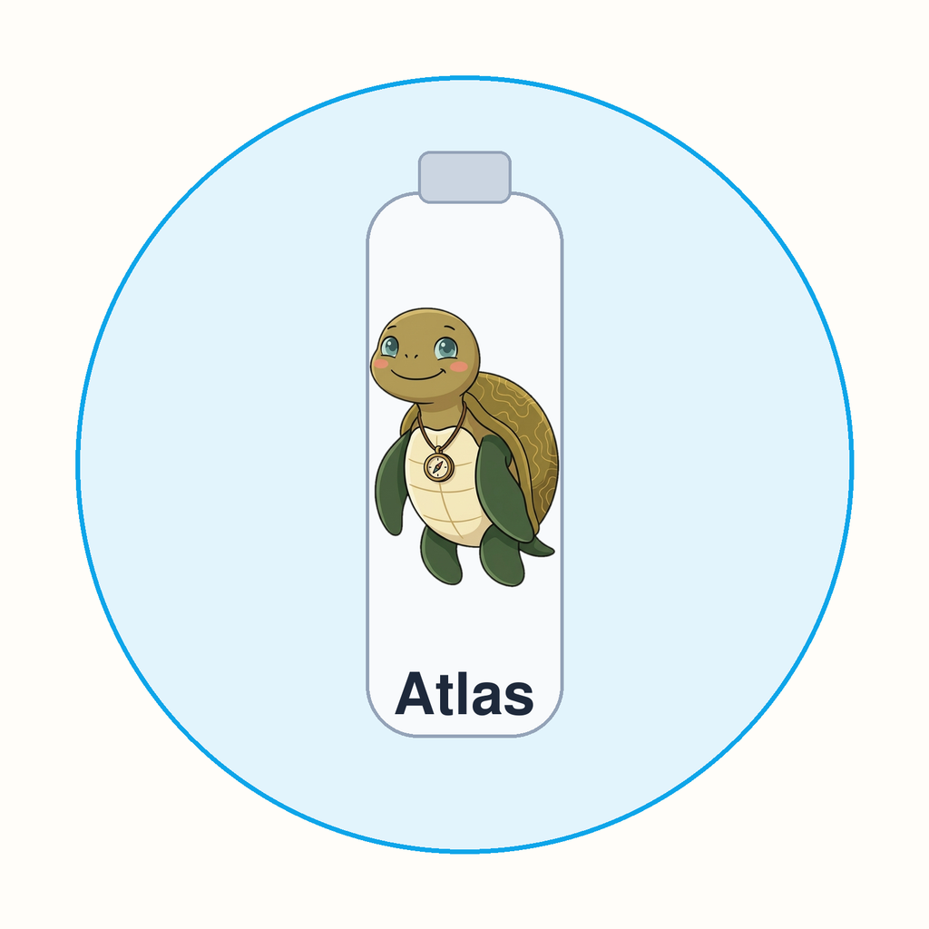 Atlas Kids Water Bottle (17 oz)