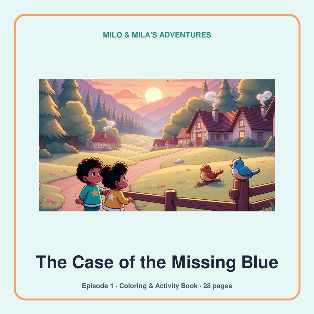 The Case of the Missing Blue — Coloring & Activity Book
