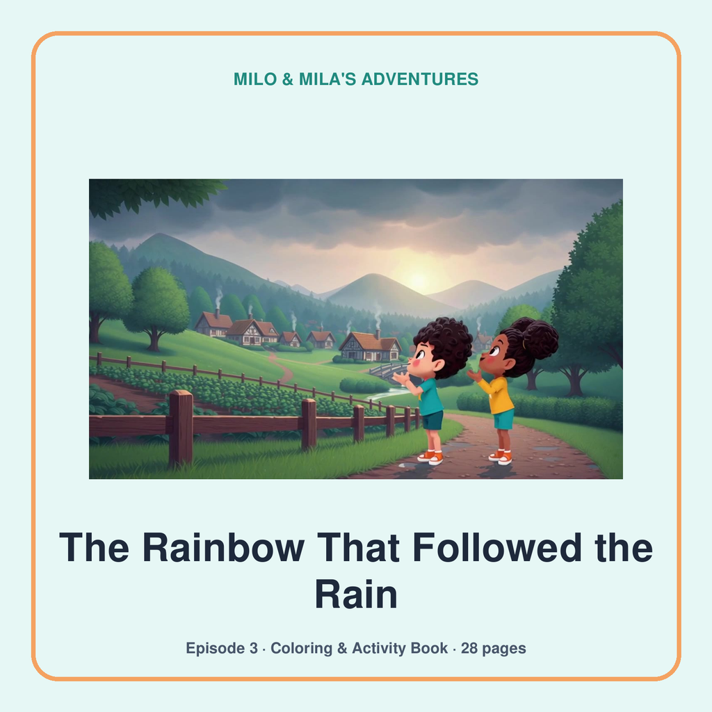 The Rainbow That Followed the Rain — Coloring & Activity Book