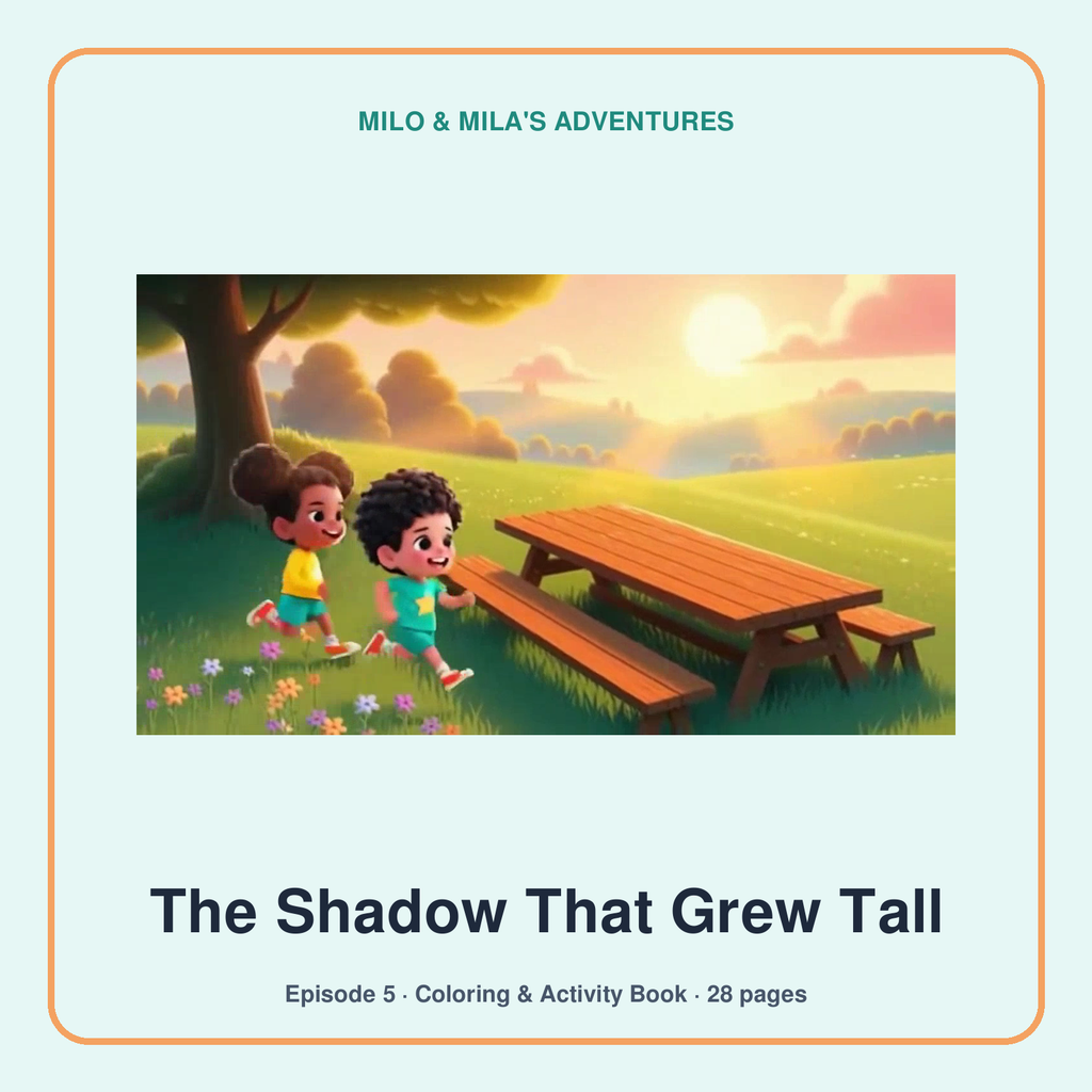 The Shadow That Grew Tall — Coloring & Activity Book